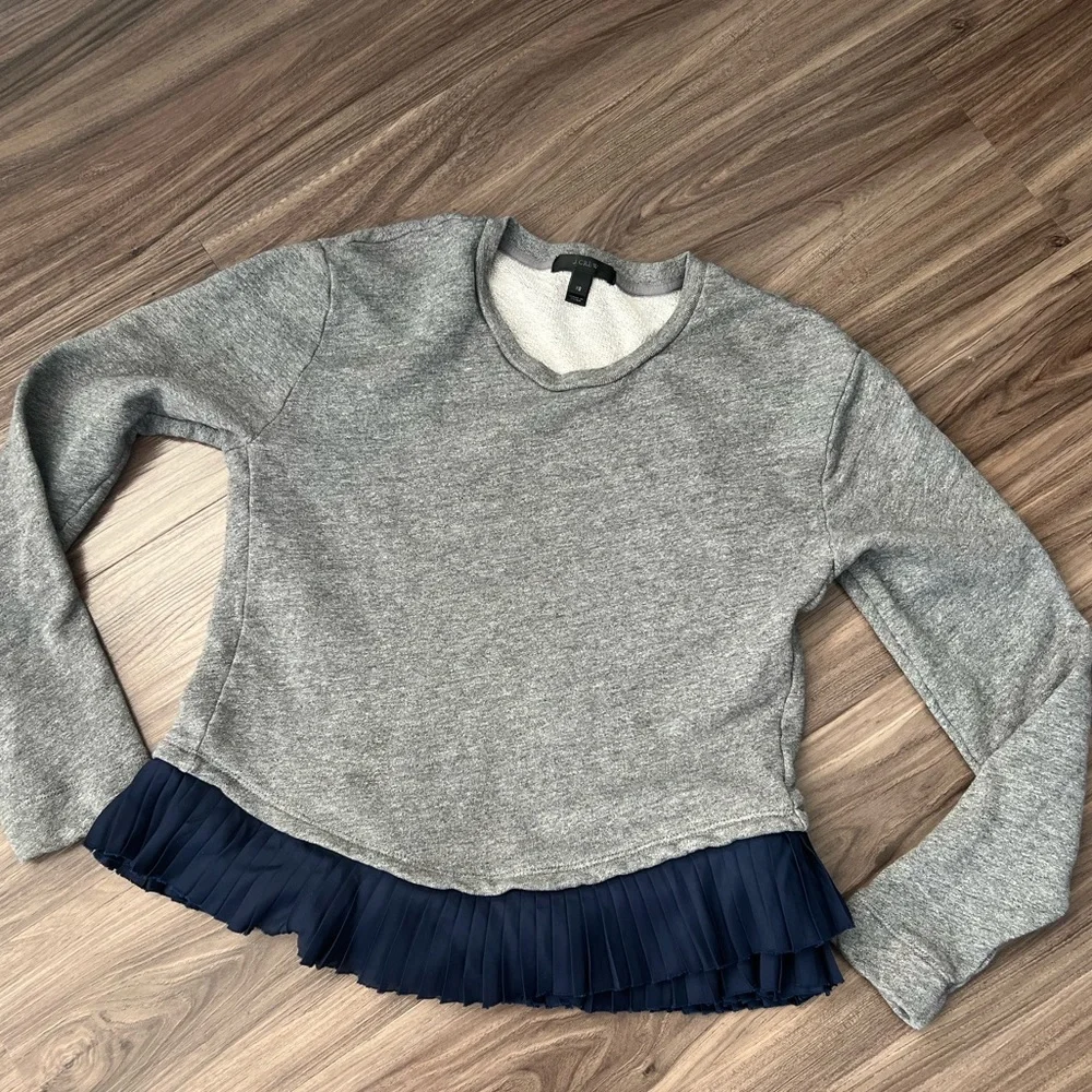 J. Crew ruffle hem pullover sweater